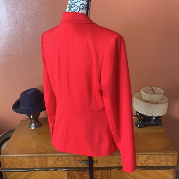 Laura Petites Red Stretch Blazer NWOT - Picture 4 of 7